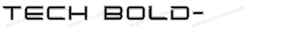 Tech Bold字体转换